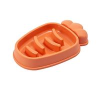 XAGMODSHN Cuencos de alimentación lenta para perros con forma de zanahoria, diseño de rompecabezas interactivo para cachorros, diseño antideslizante seguro