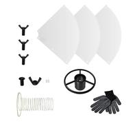 XAGMODSHN Deflectores de ardillas a prueba de colgar, protector ligero para evitar saltos y escaladas, disuasivos transparentes