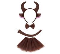 XAGMODSHN Diadema creativa de cuerno de ganado, accesorio único para el pelo de animales para niños y adultos que aman los temas de animales, accesorio para el pelo de cosplay
