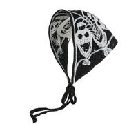XAGMODSHN Diadema de calavera para niña, bufanda creativa para el pelo, regalo cálido y oscuro