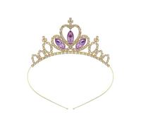 XAGMODSHN Diadema de coronas para niños, diadema de cristal brillante, accesorios de fiesta de Navidad, regalo elegante de princesa