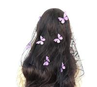 XAGMODSHN Diadema de mariposa con tachuelas para el pelo, disfraz de cosplay, velo de hada, tocado para estudios fotográficos