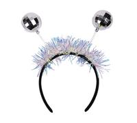 XAGMODSHN Diadema reflectante de discoteca con diseño de bola, accesorio de fiesta, para festivales de música rave, reuniones familiares, festivales de música