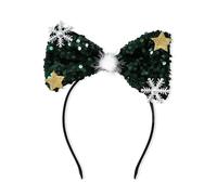 XAGMODSHN Diademas brillantes de Navidad con lentejuelas en forma de mariposa para mujeres y niñas