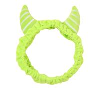 XAGMODSHN Diademas de cuerno de diablo para Halloween, cosplay, cuernos verdes, diademas para el pelo, Halloween, fiesta de cumpleaños