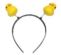 XAGMODSHN Diademas de dibujos animados con forma de pato amarillo para mujer, carnaval, fiesta, fotografía, diadema amarilla con forma de pato para lavar la cara