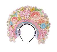 XAGMODSHN Diademas de flores artificiales para mujer, tocado creativo, adorno para el pelo de boda para fiestas y ceremonias