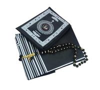 XAGMODSHN Eid Gift - Tapetes de oración para hombres y mujeres con buscadores de direcciones, tela de poliéster para viajes familiares, alfombra plegable