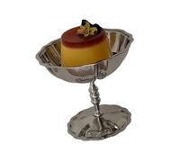 XAGMODSHN Elegante copa de postre de acero inoxidable de grado alimenticio para servir pudines de helado y bebidas, elegante copa de tallo