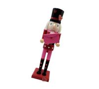 XAGMODSHN Figuras de Navidad tradicionales de madera hechas a mano, decoración de estante de soldado para fiesta en casa, adorno de cascanueces de madera