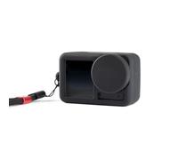 XAGMODSHN Funda protectora de silicona para cámara Action 3 y lente para cámaras Action 3, color negro