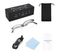 XAGMODSHN Gafas de traducción inalámbricas Soporte multilingüe Ajuste cómodo Carga Duradera Dispositivo de comunicación Internacional Gafas de traducción de Larga duración