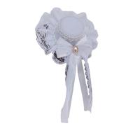 XAGMODSHN Horquilla punk para el pelo, sombrero de velo, pasadores de anime de los años 2000, lazo de encaje, decoración para el cabello, accesorios temáticos de Halloween, accesorios de disfraz de