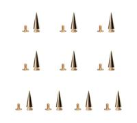 XAGMODSHN Juego de 10 clavos de aleación de estilo gótico, adornos de aleación, remaches de aleación, picos cónicos para bolsos, zapatos y otros proyectos de manualidades