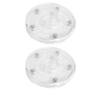 XAGMODSHN Juego De 2 Soportes De Exhibición Giratorios De Transparente Giratorio Multiusos Cocinas Domésticas Organizadores De Optimización del Espacio En Mostrador Organizadores Multiusos