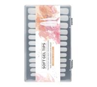 XAGMODSHN Juego de 240 puntas de uñas largas de almendra mate transparente de cobertura completa, uñas postizas, extensiones de uñas, accesorios de manicura artística