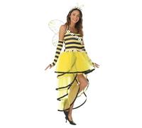 XAGMODSHN Juego de disfraz de abejas de 4 piezas con diadema, vestido tutú, guantes de ala para fiesta de Halloween, diversión de cosplay