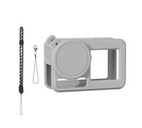 XAGMODSHN Juego de funda protectora de silicona para cámara Action 5 con cuello y correas antipérdida más tapas de lente, kits de accesorios 4 en 1