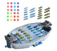 XAGMODSHN Juguete De Buque De Guerra Compacto Vínculo Familiar Modo De Jugadores Componentes Seguros para Niños Desarrollo De Habilidades Portátil