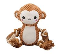 XAGMODSHN Juguete masticable de peluche para perros, suave para esconder y buscar los dientes, estilo león amarillo