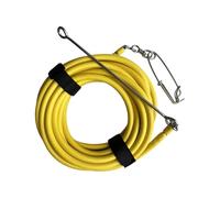 XAGMODSHN Línea De Pesca Flotante Tubo Espuma Clip Acero Inoxidable con Cuerda Resistencia para Uso Marino Línea Flotante Equipo Submarina Flotabilidad