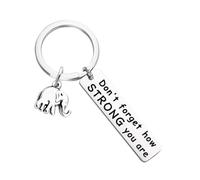 XAGMODSHN Llavero de elefante de metal que simboliza la fuerza sabiduría, motivación inspiradora, coraje, decoración de escritorio, elefante de metal, decoración de escritorio, B, Talla única