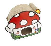 XAGMODSHN Los Gatos Juegan La Cama con Elegante Nido para Pequeños Gatitos De Cachorros Caricias Dibujos Animados Caricias Resistentes A Los Rasguños para Gatos En Forma Champiñón Doméstico