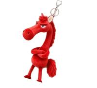 XAGMODSHN Lovely 2026 Year of Horse Plush Bag Charm PP Cotton Keychain Pendant for Keys Backpack or Home Decoration Horse Year Keychain