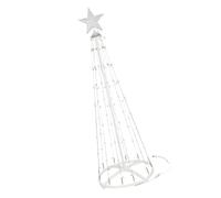 XAGMODSHN Luces de árbol de Navidad que cambian de color con control remoto alimentadas por USB, decoración en forma de cono de metal para colgar en la pared, decoraciones de festivales, decoraciones