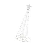 XAGMODSHN Luces de árbol de Navidad que cambian de color con control remoto alimentadas por USB, decoración en forma de cono de metal para colgar en la pared, decoraciones de festivales, decoraciones