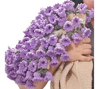 XAGMODSHN Manta de ganchillo hecha a mano con ramo de flores de punto suave en tono pastel para decoración del hogar del día de la madre, cumpleaños