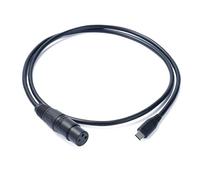 XAGMODSHN Mecanografíe C Cable de 3Pin XLRs, Tipo C del USB a los Conectores Hembra-varón del Adaptador del cordón de 3Pin XLRs, equilibrado Cable a