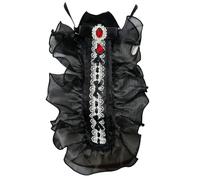 XAGMODSHN Mujer Renacimientos Victoriano Colonial Jabot Lazos De Encaje Gasa Con Volantes Puños De Cuello Falso Desmontables Disfraz De Halloween Accesorio Para Cuello Elegante