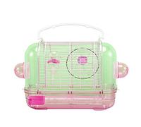 XAGMODSHN Pájaro para portador Hamster jaula de viaje clara buena ventilación diseño desmontable fácil para Gerbil rata pequeña