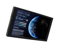 XAGMODSHN Pantalla de aluminio para PC, herramienta de visualización transparente con temas personalizables, fácil instalación, no necesita software, aleación de aluminio, accesorio de PC