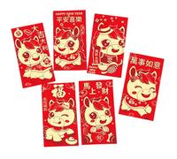 XAGMODSHN Paquete De 30 Sobres Rojos Reciclables Fáciles De Usar con Diseños Variados Ideales para La Distribución De Dinero De La Suerte De Año Nuevo En De Regalo para Eventos Familiares