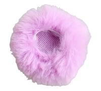 XAGMODSHN Parabrisas desmontable para micrófonos Lavaliers, fundas peludas a prueba de viento para periodistas y podcasters para vlogs al aire libre, micrófono, mallas de parabrisas