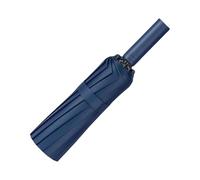 XAGMODSHN Paraguas plegable automático de 60 costillas, resistente al viento, para viajes, protección contra el sol y la lluvia, azul marino