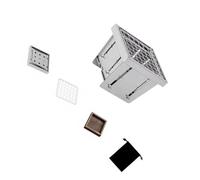 XAGMODSHN Parrillas multifuncionales de carbón de acero inoxidable, estufa pequeña adecuada para asar sopa hirviendo, cocinar al aire libre, camping, barbacoa