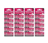 XAGMODSHN Pilas de botón AG3 de 1,55 V, LR41, SR41, 192, 392 celdas, esenciales para lámpara, luz, reloj, electrónica