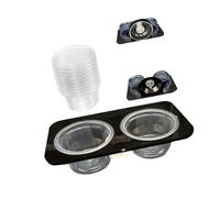 XAGMODSHN Plato de alimentación a prueba de escapes, taza de agua, soporte fuerte para reptiles, presas vivas en tanques, recintos de succión segura para reptiles