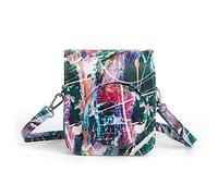 XAGMODSHN Práctica bolsa cruzada para cámara para mujeres y hombres, bolsa de hombro de piel sintética para mini12, bolsa de hombro con cremallera