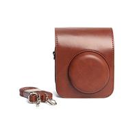 XAGMODSHN Práctica bolsa cruzada para cámara para mujeres y hombres, bolsa de hombro de piel sintética para mini12, bolsa de hombro con cremallera