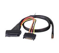 XAGMODSHN Premium SASs SFF8654 SFF8639 - Cable de conversión para sistemas de almacenamiento de plataforma de 12 Gbps de velocidad y cruces, cable adaptador SASs HDDs
