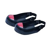 XAGMODSHN Protectores ajustables antigolpes con correa de gancho y bucle, puntera de acero, para trabajadores de almacén y fábrica, protectores de zapatos de trabajo ajustables, Red, Talla única