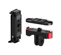 XAGMODSHN Puerta de batería de aluminio de instalación sin herramientas con cierre para cámara de acción GoPro13/12/11/10/9 de liberación rápida