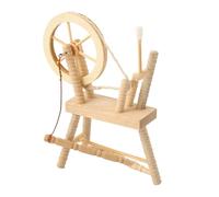 XAGMODSHN Rueda giratoria de madera detallada de 1/12 que mejora los ambientes nostálgicos para decoración de casas de muñecas, muebles de exhibición en miniatura, decoración de escenas