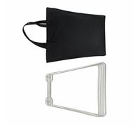 XAGMODSHN Soporte de metal plegable para camping, portátil, de metal, para caja de hielo, soporte para refrigeradores para picnics al aire libre, pesca, caja de almacenamiento