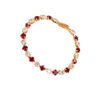 XAGMODSHN Streetwear Inspired Cubic Zirconia Tennis Cadena de mano de longitud ajustable Joyería de moda para mujer Multicolor Circonita cúbica Tenis, talla única, como se describe