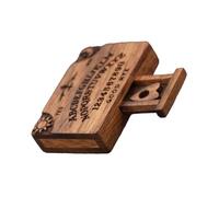 XAGMODSHN Tabla de madera tallada en miniatura con intrincados motivos de sol y cajón de amor emocional para decoración del hogar, pequeño abalorio decorativo de madera